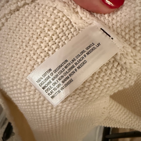 NEW Wild Fable Rosette Crochet Mini Dress Ivory 100% cotton - Picture 6 of 10